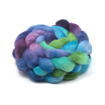 Hand Painted Lleyn Roving (4oz) | Combed Top for Spinning and Felting
