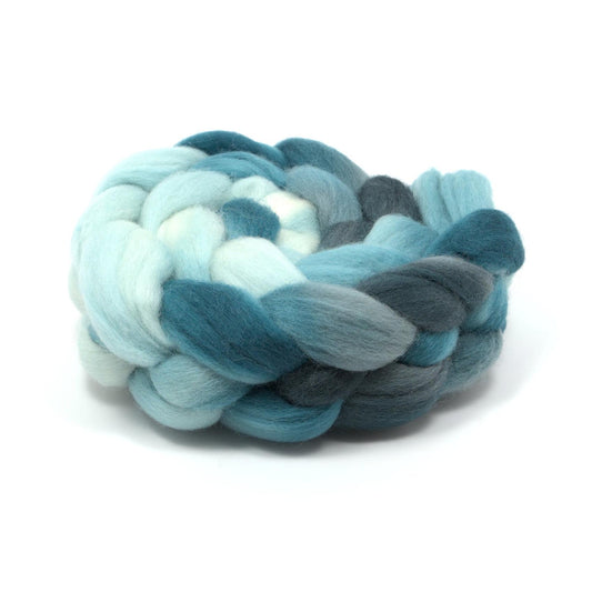 Hand Painted Corriedale Roving (4oz) | Combed Top for Spinning and Felting
