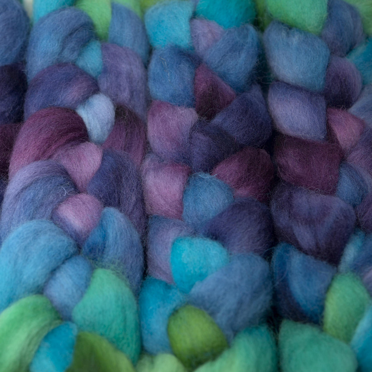 Hand Painted Lleyn Roving (4oz) | Combed Top for Spinning and Felting