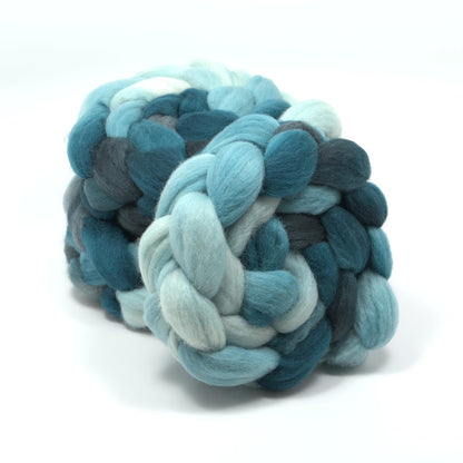 Hand Painted Corriedale Roving (4oz) | Combed Top for Spinning and Felting