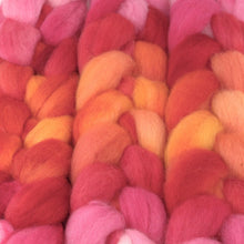 Load image into Gallery viewer, Hand Painted Blue Faced Leicester Roving (4oz) | Combed Top for Spinning and Felting