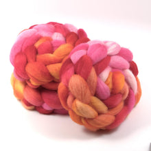Load image into Gallery viewer, Hand Painted Blue Faced Leicester Roving (4oz) | Combed Top for Spinning and Felting