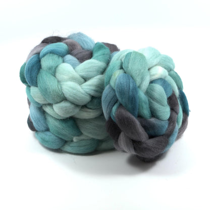 Hand Painted Corriedale Roving (4oz) | Combed Top for Spinning and Felting