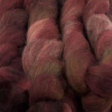 Load image into Gallery viewer, Hand Painted 60/40 Polwarth Yak Roving (4oz) | Combed Top for Spinning and Felting