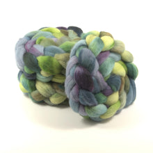 Load image into Gallery viewer, Hand Painted Blue Faced Leicester Roving (4oz) | Combed Top for Spinning and Felting