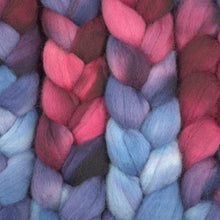 Load image into Gallery viewer, Hand Painted Blue Faced Leicester Roving (4oz) | Combed Top for Spinning and Felting