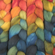 Load image into Gallery viewer, Hand Painted Blue Faced Leicester Roving (4oz) | Combed Top for Spinning and Felting