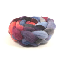 Load image into Gallery viewer, Hand Painted Blue Faced Leicester Roving (4oz) | Combed Top for Spinning and Felting