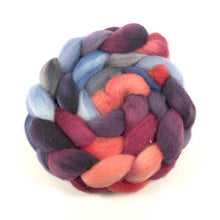 Load image into Gallery viewer, Hand Painted Blue Faced Leicester Roving (4oz) | Combed Top for Spinning and Felting