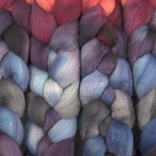 Load image into Gallery viewer, Hand Painted Blue Faced Leicester Roving (4oz) | Combed Top for Spinning and Felting