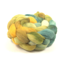 Load image into Gallery viewer, Hand Painted Blue Faced Leicester Roving (4oz) | Combed Top for Spinning and Felting