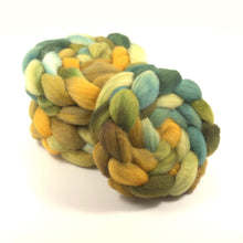 Load image into Gallery viewer, Hand Painted Blue Faced Leicester Roving (4oz) | Combed Top for Spinning and Felting