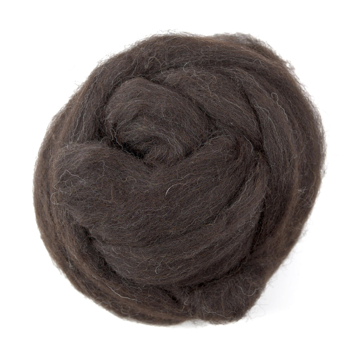 Jacob Wool - Natural Black - Undyed (4oz) | Combed Top / Roving for Spinning and Felting