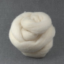Load image into Gallery viewer, Jacob Wool - Natural White - Undyed (4oz) | Combed Top / Roving for Spinning and Felting