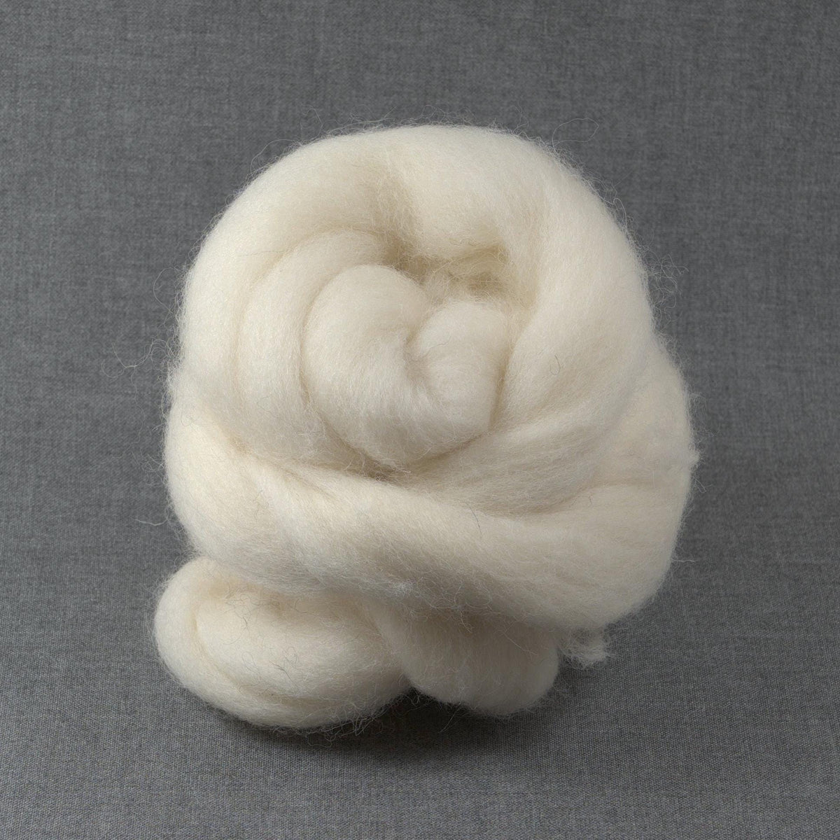 Jacob Wool - Natural White - Undyed (4oz) | Combed Top / Roving for Spinning and Felting