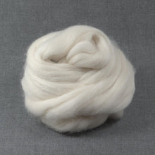 Load image into Gallery viewer, White Baby Alpaca Roving - Undyed (4oz) | Combed Top / Roving for Spinning and Felting