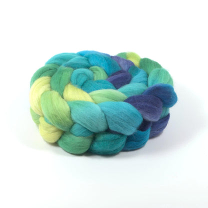 Hand Painted Polwarth Roving (4oz) | Combed Top for Spinning and Felting