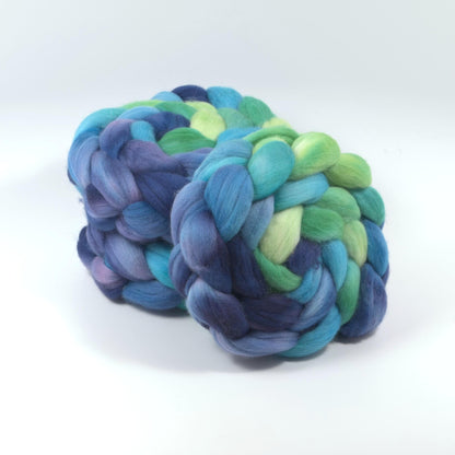 Hand Painted Polwarth Roving (4oz) | Combed Top for Spinning and Felting