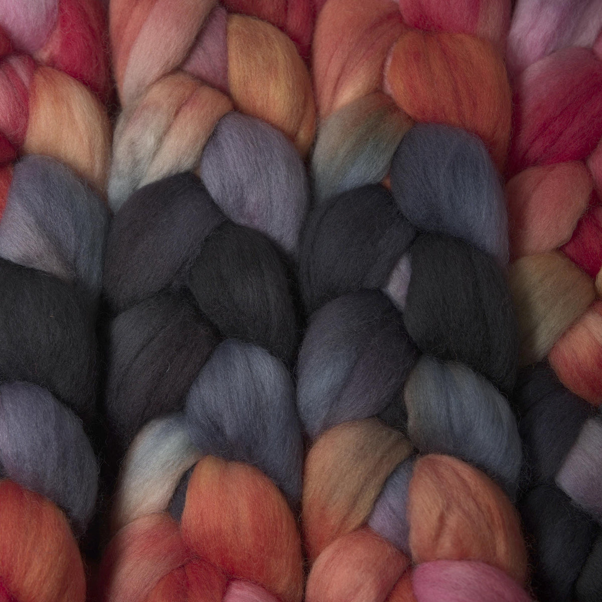 Hand Painted Polwarth Roving (4oz) | Combed Top for Spinning and Felting
