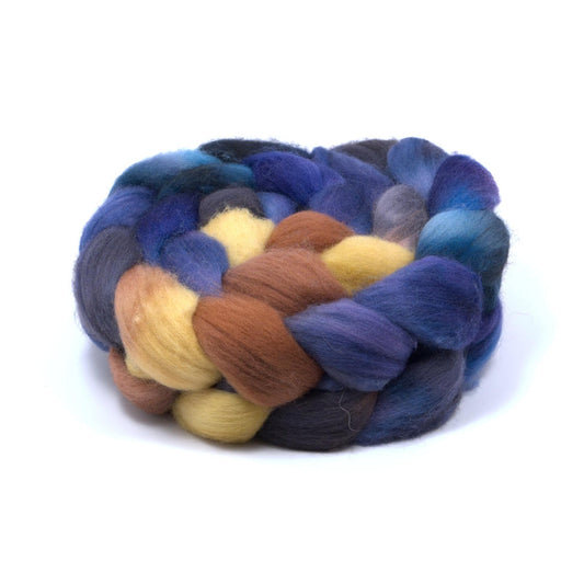Hand Painted Polwarth Roving (4oz) | Combed Top for Spinning and Felting