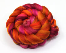 Load image into Gallery viewer, Merino Wool Roving (combed top) - Custom Blended Commercially Dyed Roving for Spinning or Felting - 4 oz