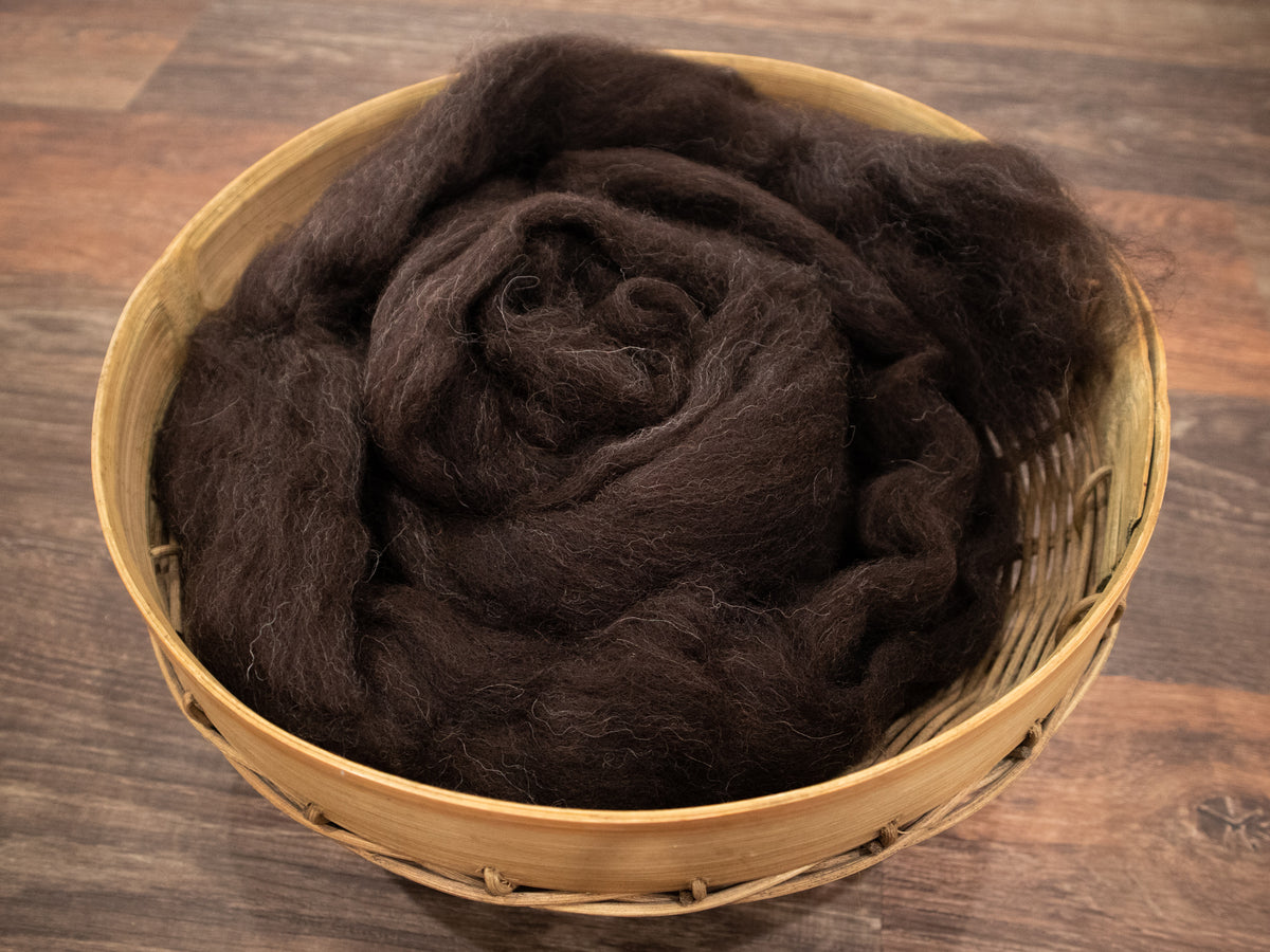 Shetland Wool - Black (4 oz)