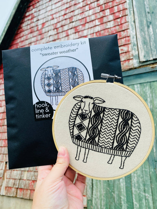 Sweater Weather Embroidery Kit