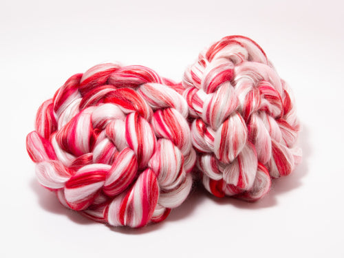 Merino Wool / Silk (4oz) | Combed Top / Roving for Spinning and Felting