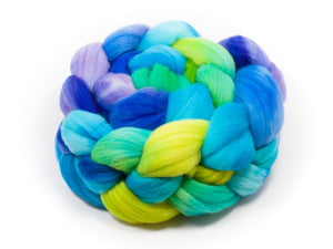 Rambouillet Wool Roving - Hand Dyed Roving (Combed Top) for Felting or Spinning